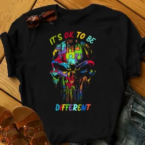 It'S Ok To Be Different, Autism Awereness Tshirts